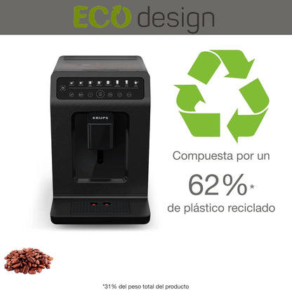 2025 Krups Evidence Eco Design EA897B Cafetera Superautomática 15 Bares
