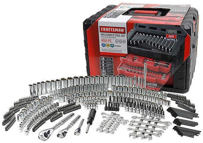 2025 Craftsman – Juego de herramientas mecánicas de 450 piezas con carracas y dados | SAE y métrico | Para profesionales y aficionados