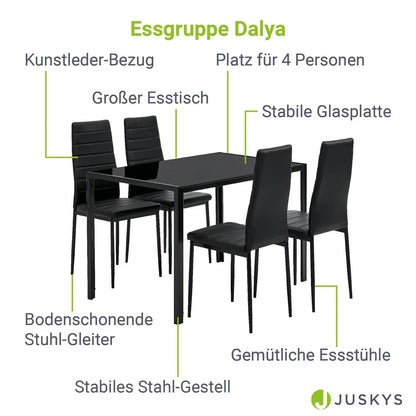2025 Conjunto de comedor Dalya para 4 personas