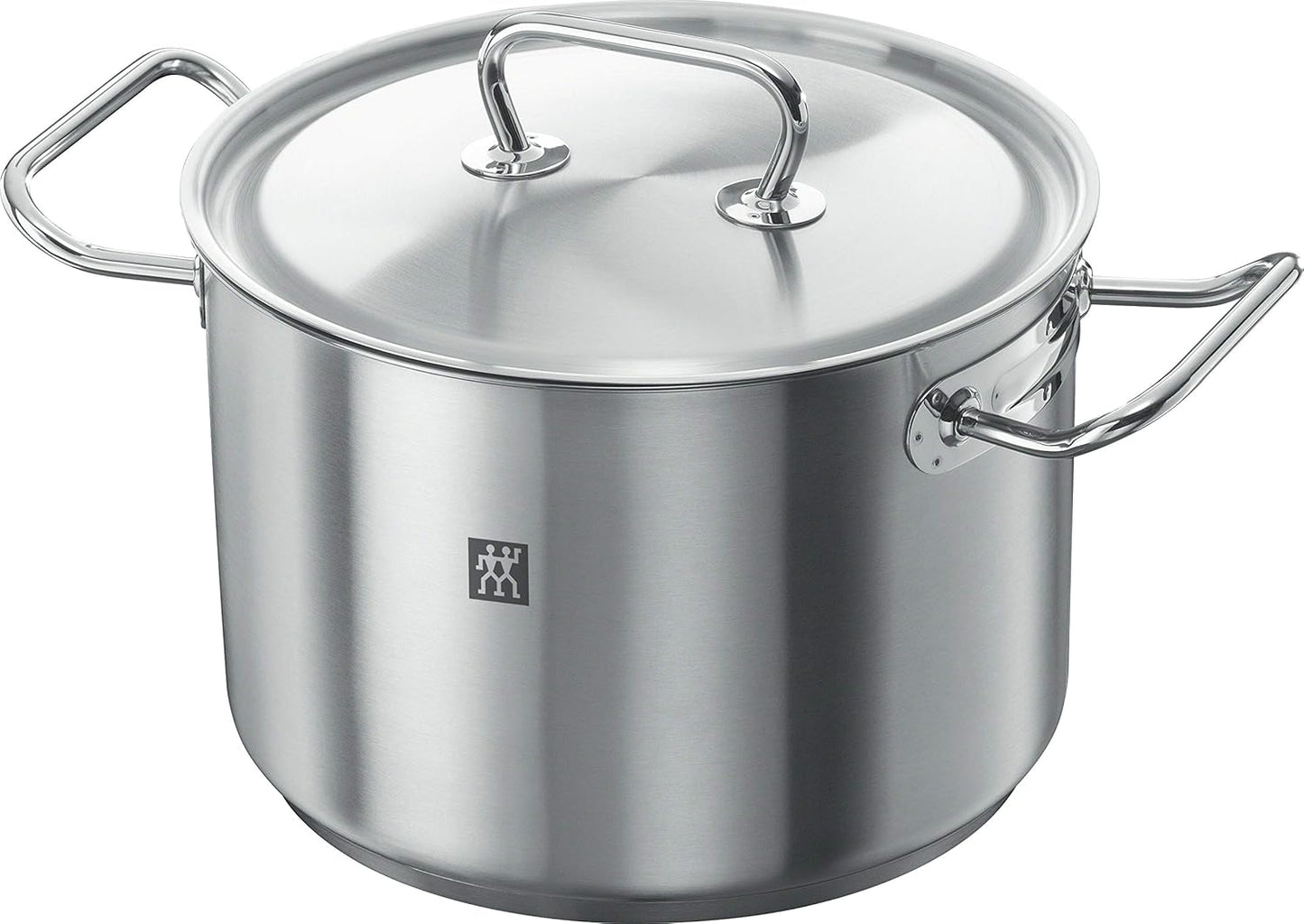 ZWILLING 5-Piece Cookware Set, 4 Lids, Suitable for Induction, Stainless Steel, Passion, Bright Grey, Diameter 16 cm, Diameter 20 cm, Diameter 24 cm, Diameter 28 cm