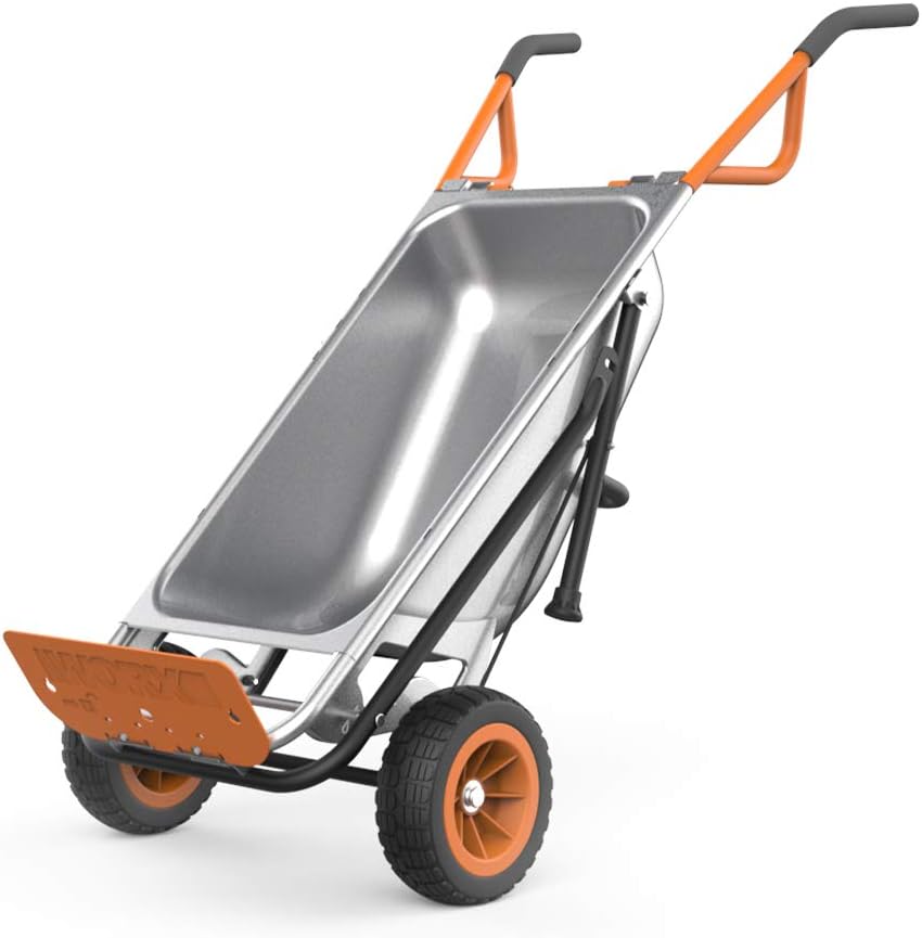 2025 Carro de Jardín 8-en-1 Worx WG050 Aerocart, Carretilla/Dolly Resistente