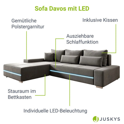 2025 Sofá Davos con LED