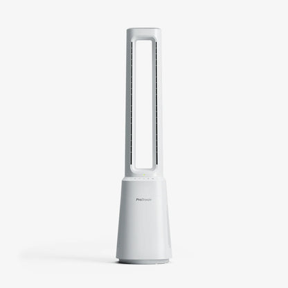 Ventilador torre sin aspas premium OmniAir 41" con purificador de aire - Blanco