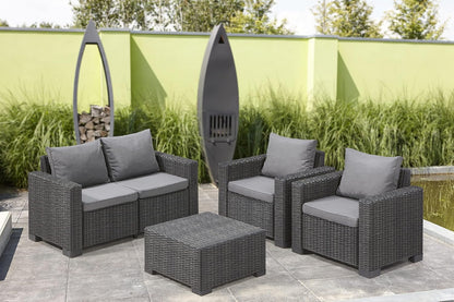 Allibert California Sofa Ogrodowa, Panama Cool Grey, 141 x 68 x 72 cm