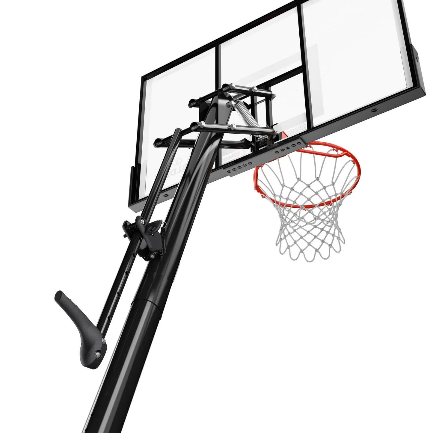 2025 Sistema de baloncesto portátil Spalding de 54 pulgadas en policarbonato irrompible con ajuste Exacta de altura