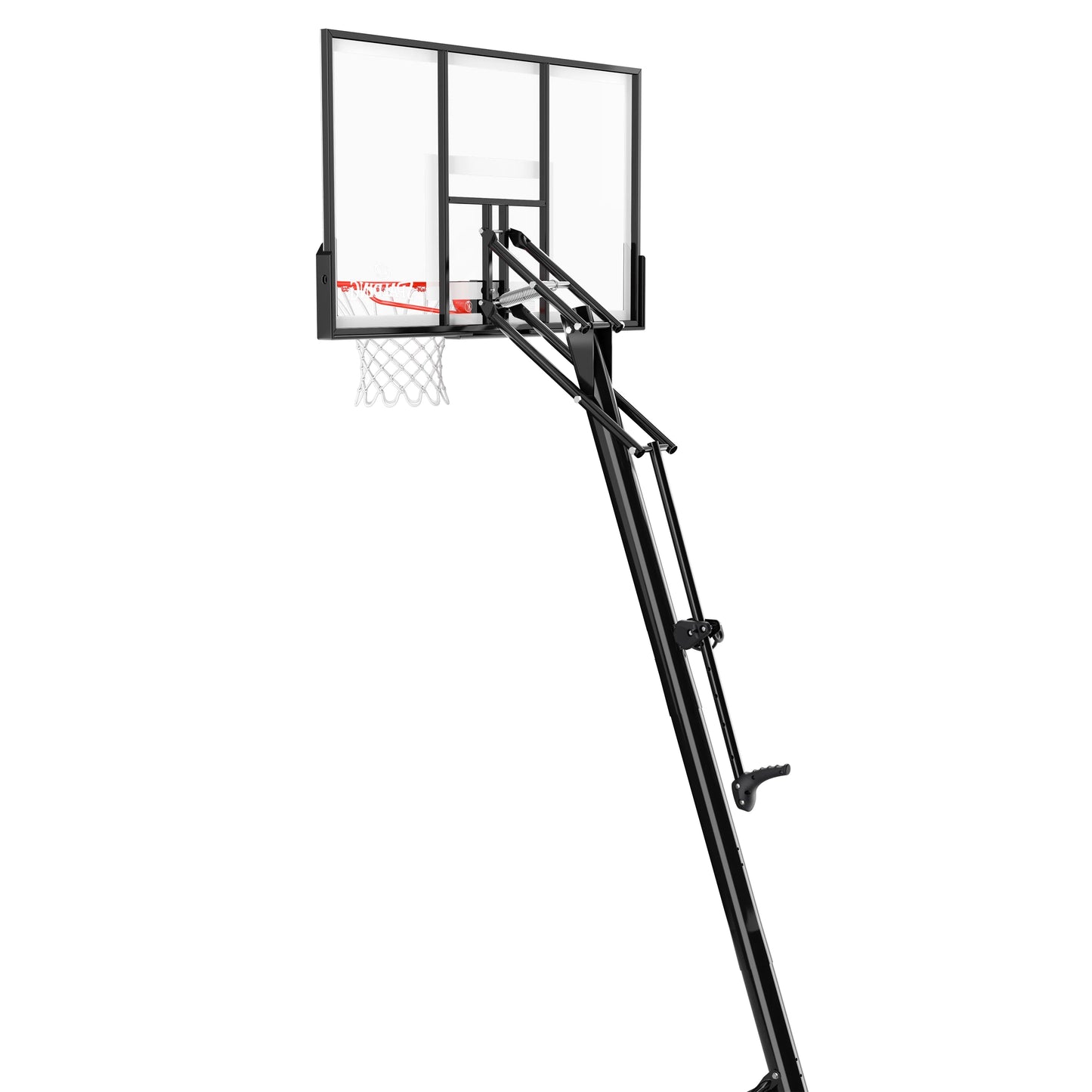2025 Canasta de Baloncesto Portátil Spalding de 54 pulgadas – Panel de Policarbonato Irrompible, Sistema Ajustable ExactaHeight y Aro Pro Slam – Para Juego Exterior