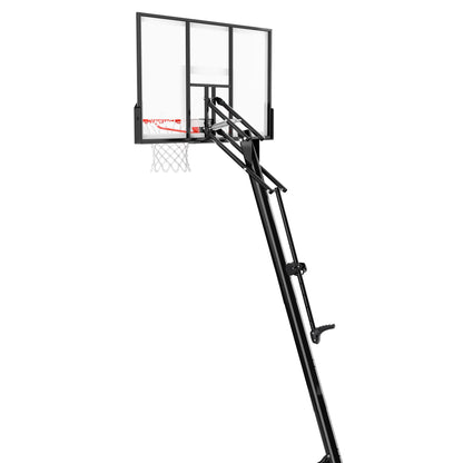 2025 Canasta de Baloncesto Portátil Spalding de 54 pulgadas – Panel de Policarbonato Irrompible, Sistema ExactaHeight y Aro Pro Slam – Juego al Aire Libre