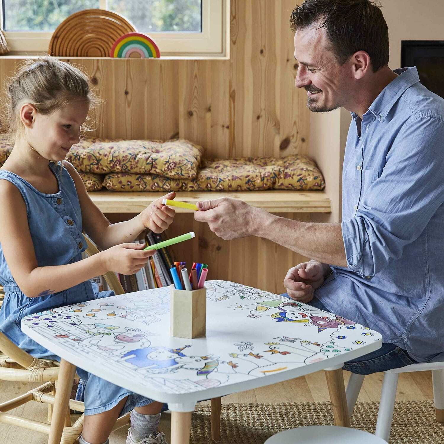 Mesa Infantil Para Colorear