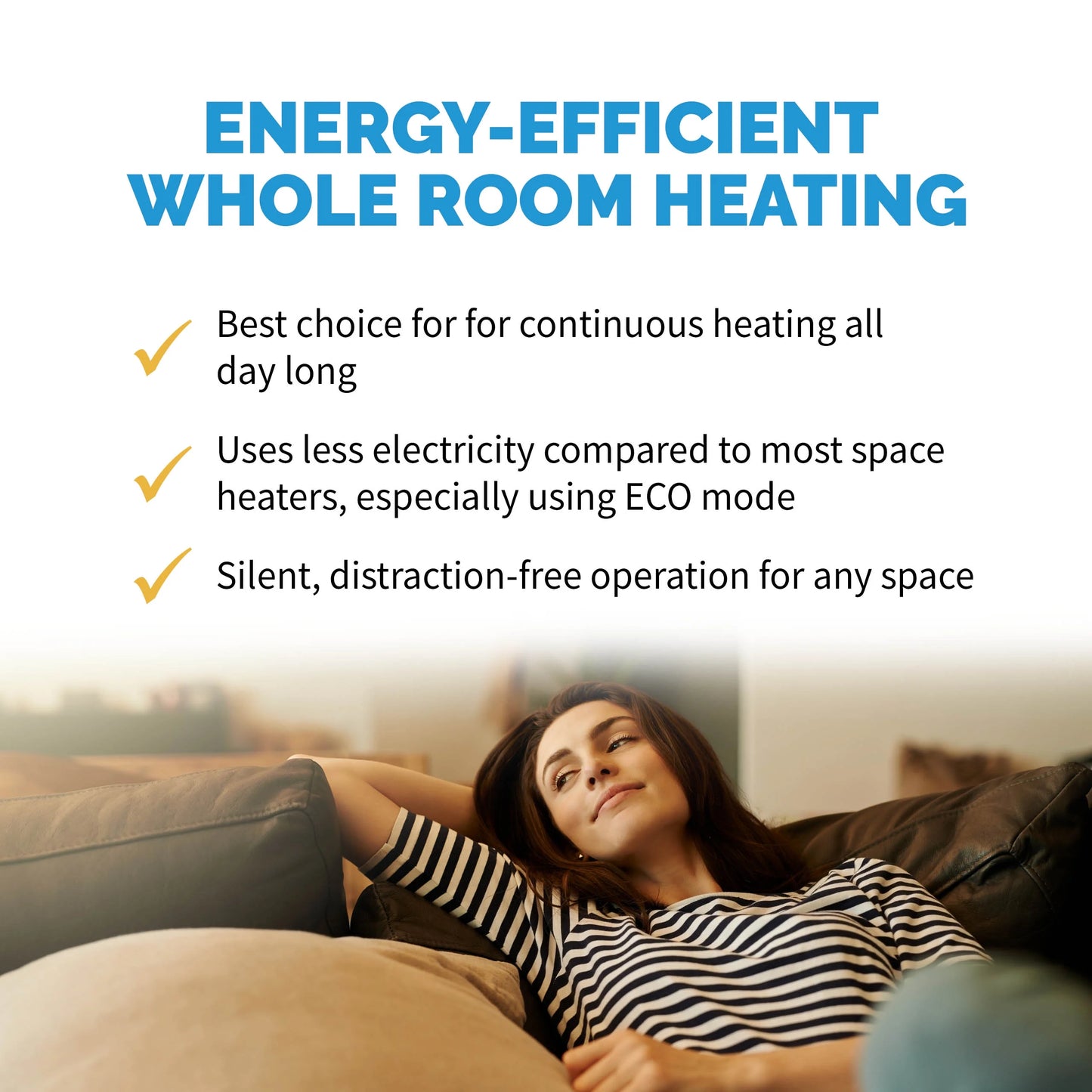 2025 Radiador de aceite eléctrico Newair, calefactor personal, apto para habitaciones de hasta 15 m²