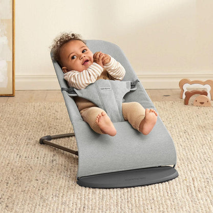BabyBjörn Bouncer Bliss Woven Mélange -Gris claro