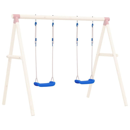 Columpios Con Cuerdas 2 Unidades Polietileno Azul 37x15 Cm Vidaxl