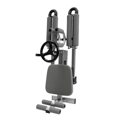 Dispositivo profesional de estiramiento de piernas con capacidad de carga de 150 kg, equipo robusto para el hogar y el gimnasio.