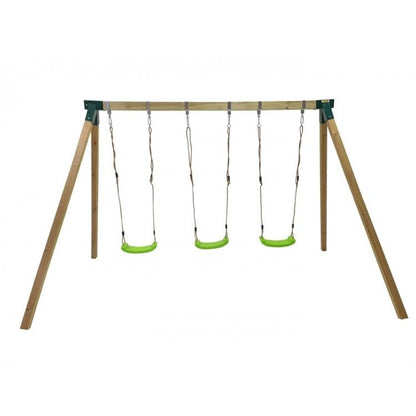 Columpio Triple De Madera Cuadrada Masgames Nori Xl