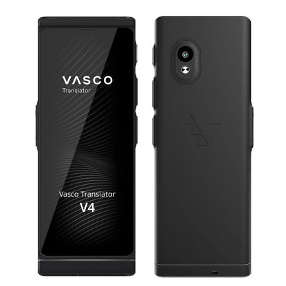Vasco V4 Traductor de Voz - Comunicación Gratis en 108 Idiomas - Negro Ónix