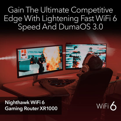 2025 Enrutador NETGEAR Nighthawk Gaming de 6 transmisiones