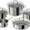 ZWILLING 5-Piece Cookware Set, 4 Lids, Suitable for Induction, Stainless Steel, Passion, Bright Grey, Diameter 16 cm, Diameter 20 cm, Diameter 24 cm, Diameter 28 cm