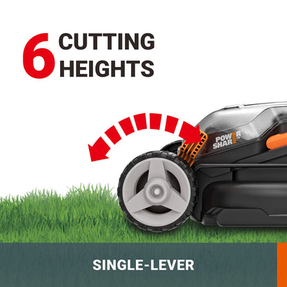 2025 Cortacésped inalámbrico Worx Nitro 34 cm, cortacésped eléctrico, modelo WG779E, 40 V PowerShare PRO con 2 baterías de 2,5 Ah (baterías y cargador incluidos)