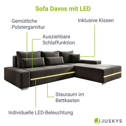 2025 Sofá Davos con LED
