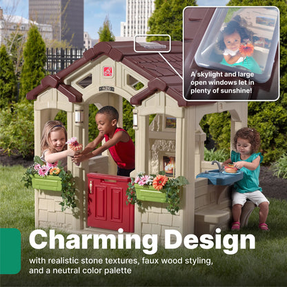 Casita Charming™ – Casa Acogedora y Abierta para Juegos Infantiles