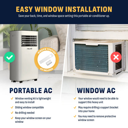 2025 Newair® Aire Acondicionado Portátil Compacto – 10 000 BTU
