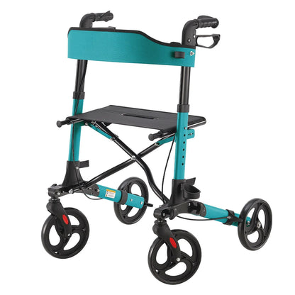 2025 Andador de aluminio Vital con asiento – Ligero, plegable y seguro