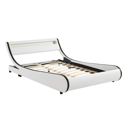 2025 Cama tapizada Valencia 140x200 cm en blanco