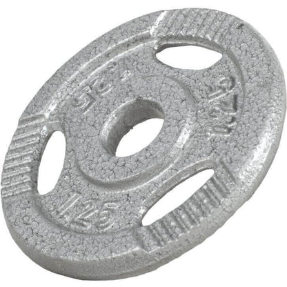 2025 Set de mancuernas cortas de fundición Gripper 30 kg plateado