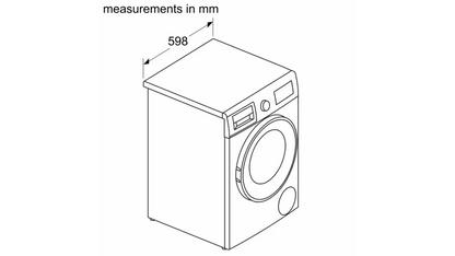 2025 Bosch WNA134U8GB Lavadora-secadora 8 kg / 5 kg 1400 rpm Blanco
