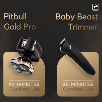 2025 Pitbull Gold PRO – Afeitadora eléctrica para cabeza y rostro