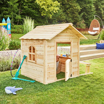 Caseta Jardín Infantil Home Deluxe Der Grosse Palast 118,2  X 138  X 132,5 Cm - Naturaleza