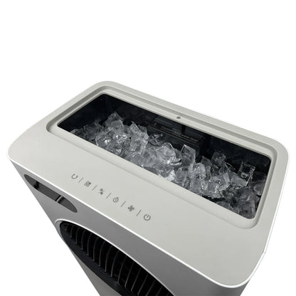 2025 Newair® Enfriador de Aire Evaporativo y Ventilador Portátil 1 600 CFM con Placa de Enfriamiento tipo Panal – Blanco