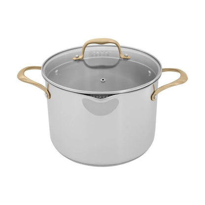 Set de Cocina de 10 Piezas No Tóxico en Acero Inoxidable con 3 Piezas de Cerámica Antiadherente ZLINE (CWSETL-NS-10)