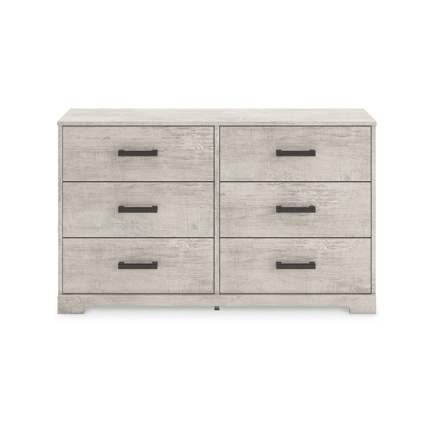 Cajonera Shawburn de 6 Cajones Estilo Granja Moderna de Signature Design by Ashley, Acabado Blanco Roto