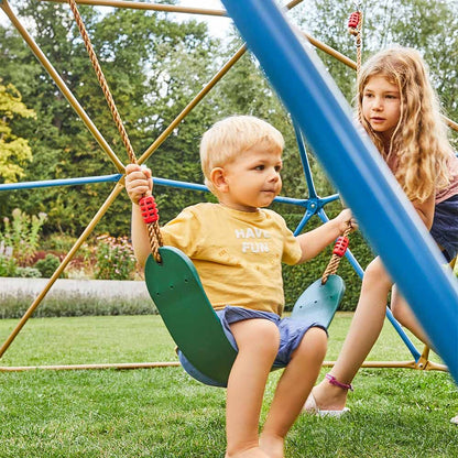 Parque Multijuegos Columpio Infantil Home Deluxe Matti 305  X 305  X 150 Cm - Bronce Azul