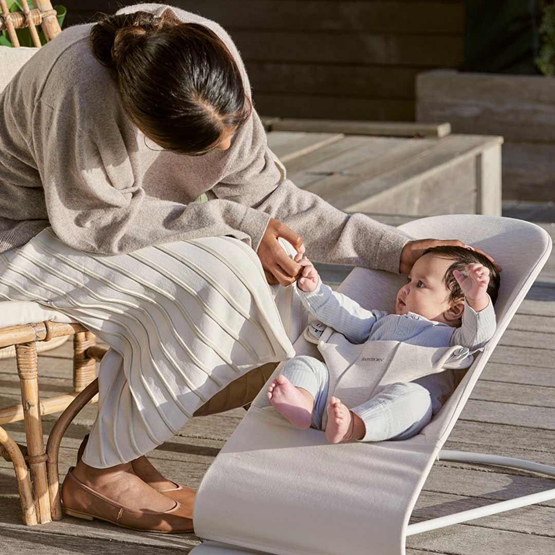 Hamaca BabyBjorn Bliss - Jersey 3D - Beige claro
