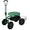2025 Carrito de Jardín Rodante Sunnydaze con Asiento Giratorio, Manillar y Cesta