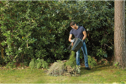 BLACK+DECKER Cortacésped eléctrico 1000W, ancho de corte 32 cm, ajuste de altura de 20-60mm, depósito de 35L, incluye desbrozadora 250W, sistema E-Drive, para jardines hasta 250m², BEMW351GL2
