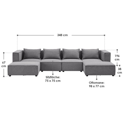 2025 Sofá modular Domas XXL – salón modulable