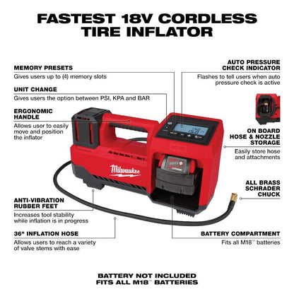 2025 Milwaukee M18 Inflador 2848-20