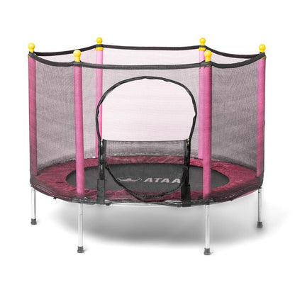 Cama Elástica Infantil Salty 140 Rosa - Juegos Y Juguetes Infantiles Para Niños Al Aire Libre