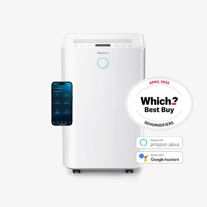 2025 OmniDry 20L Deshumidificador silencioso de bajo consumo con modo ropa y control por aplicación inteligente