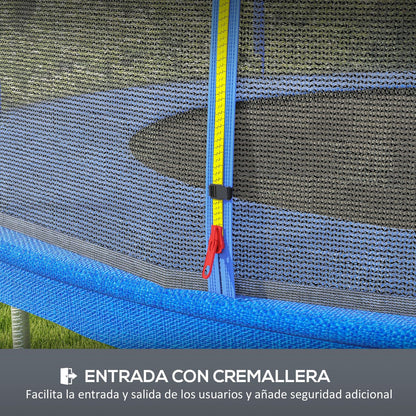 Red De Seguridad Para Cama Elástica Sportnow Pe, Ø244x180 Cm, Azul