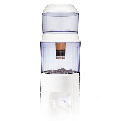 Sistema de Filtración de Agua Gravity – Filtro de 5 Etapas con Minerales Esenciales – Elimina el 99% de Contaminantes (Plomo, Fluoruro, Cloro) – Compatible con Enfriadores de Agua