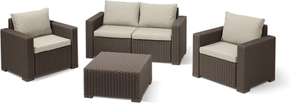 Allibert California Sofa Ogrodowa, Panama Cool Grey, 141 x 68 x 72 cm