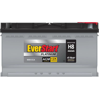 2025 Batería EverStart Platinum AGM en Caja, Tamaño de Grupo H8 / LN5 / 49, 12 Voltios, 900