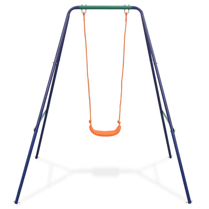 Columpio Individual Y Columpio Para Niños 2 En 1 Naranja Vidaxl