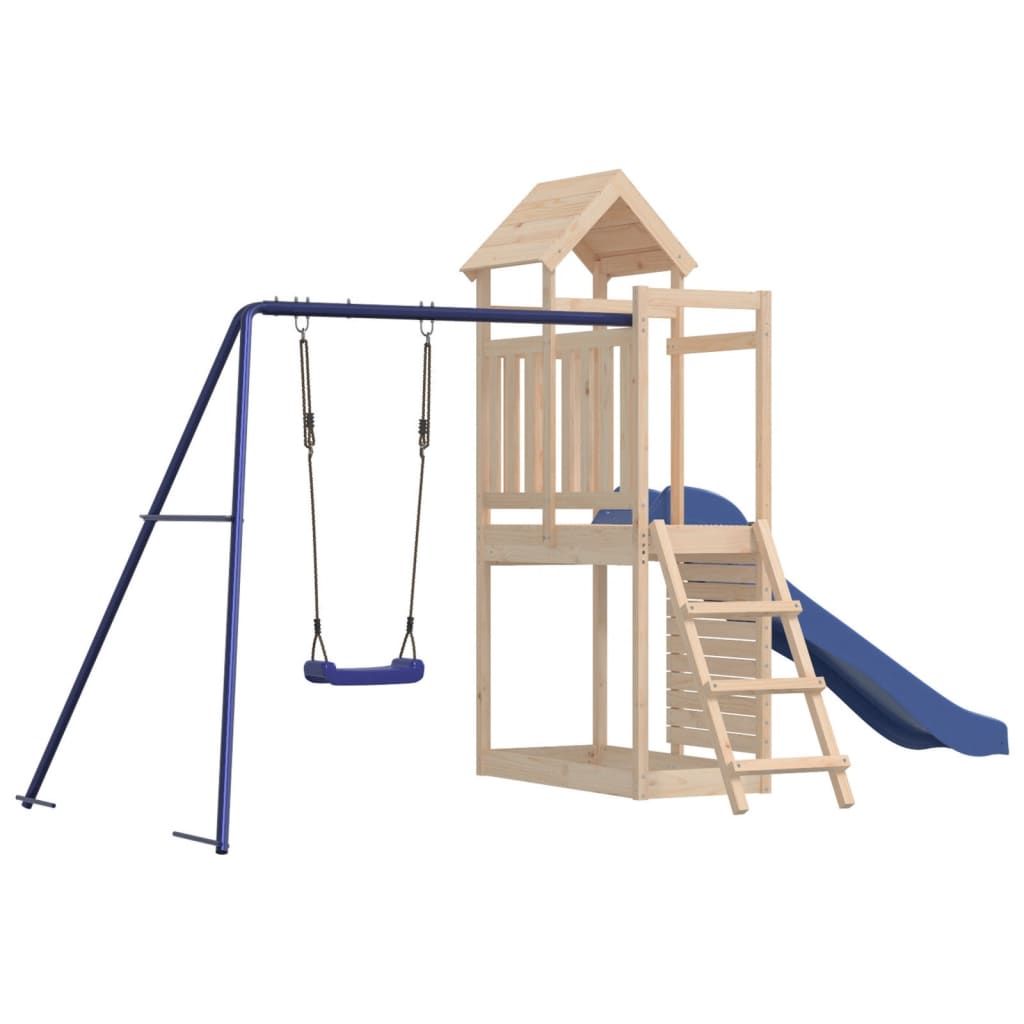Parque Infantil De Exterior Madera Maciza De Pino Vidaxl