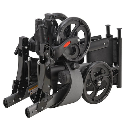 2025 Andador de aluminio Vital con asiento – Ligero, plegable y seguro