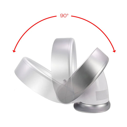 2025 Ventilador de pared y de mesa sin aspas Korona 81008, 26 W, plata y blanco