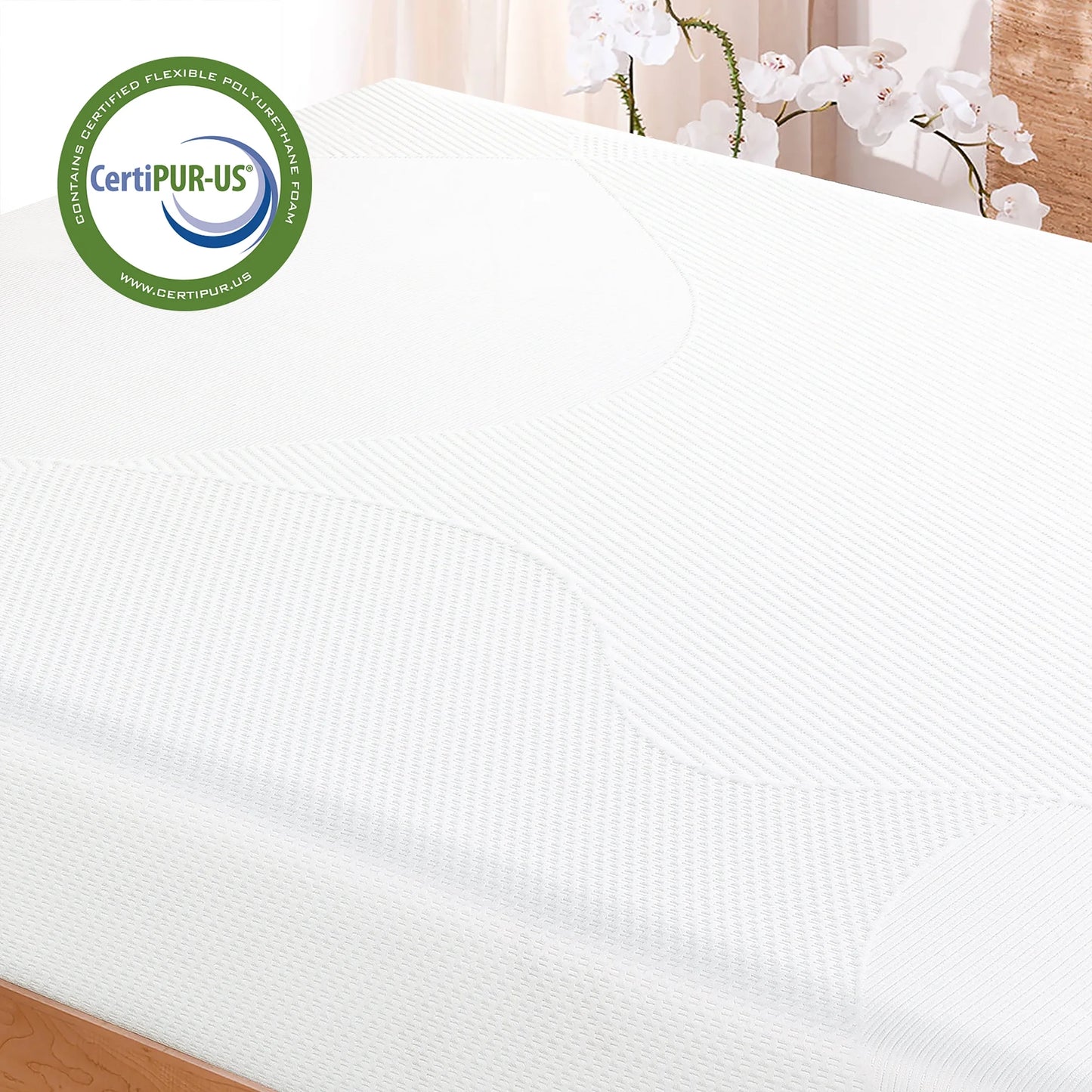 Colchón de Espuma Viscoelástica Spa Sensations de Zinus, 20 cm de Confort – Tamaño Queen